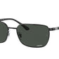 Ray-Ban RB3684CH Irregular Sunglasses  002/K8-BLACK 58-18-140 - Color Map black