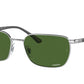 Ray-Ban RB3684CH Irregular Sunglasses  003/P1-SILVER 58-18-140 - Color Map silver