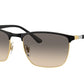 Ray-Ban RB3686 Square Sunglasses  187/32-BLACK ON ARISTA 57-19-140 - Color Map black