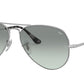 Ray-Ban AVIATOR METAL II RB3689 Pilot Sunglasses  9149AD-SILVER 58-14-140 - Color Map silver
