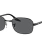 Ray-Ban RB3690 Pillow Sunglasses  002/B1-BLACK 54-21-145 - Color Map black