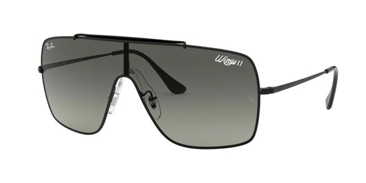 Ray-Ban WINGS II RB3697 Square Sunglasses  002/11-BLACK 35-135-140 - Color Map black