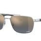 Ray-Ban RB3701 Rectangle Sunglasses  003/J0-SILVER 59-17-145 - Color Map silver