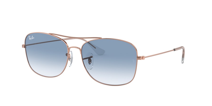 Ray-Ban RB3799 Pillow Sunglasses  92023F-ROSE GOLD 57-15-145 - Color Map gold
