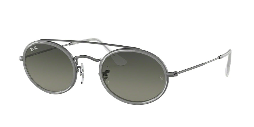 Ray-Ban RB3847N Oval Sunglasses  004/71-GUNMETAL 52-23-145 - Color Map gunmetal