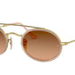 Ray-Ban RB3847N Oval Sunglasses  9125A5-ARISTA 52-23-145 - Color Map gold