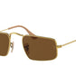 Ray-Ban JULIE RB3957 Rectangle Sunglasses  919657-LEGEND GOLD 49-20-145 - Color Map gold