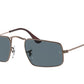 Ray-Ban JULIE RB3957 Rectangle Sunglasses  9230R5-ANTIQUE COPPER 49-20-145 - Color Map bronze/copper