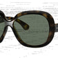 Ray-Ban JACKIE OHH II RB4098 Butterfly Sunglasses  710/71-LIGHT HAVANA 60-14-135 - Color Map havana