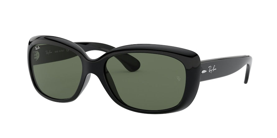 Ray-Ban JACKIE OHH RB4101 Butterfly Sunglasses  601-BLACK 58-17-135 - Color Map black