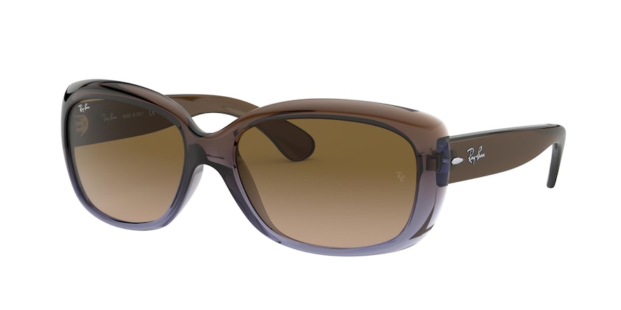Ray-Ban JACKIE OHH RB4101 Butterfly Sunglasses  860/51-BROWN GRADIENT LILAC 58-17-135 - Color Map brown