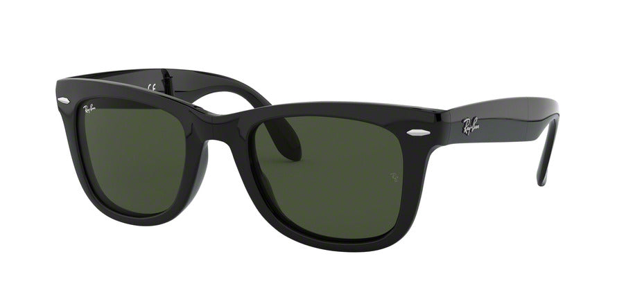 Ray-Ban FOLDING WAYFARER RB4105 Square Sunglasses  601-BLACK 54-20-140 - Color Map black