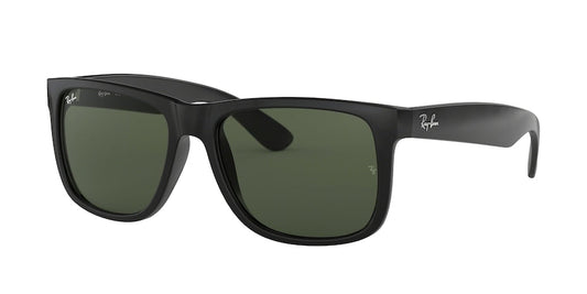 Ray-Ban JUSTIN RB4165F Square Sunglasses  601/71-BLACK 55-17-140 - Color Map black