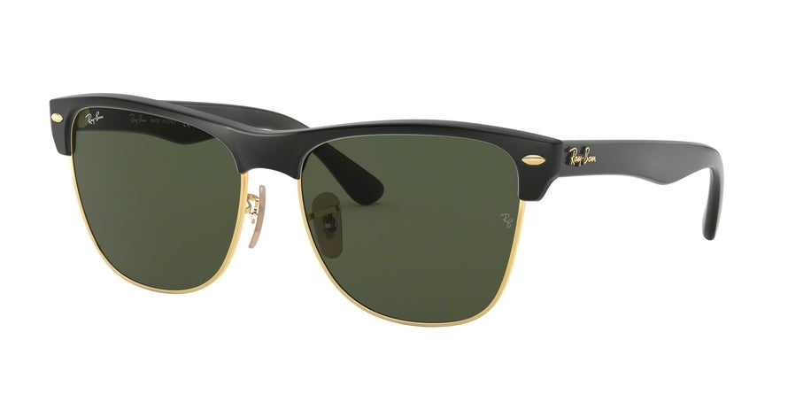 Ray-Ban CLUBMASTER OVERSIZED RB4175 Square Sunglasses  877-DEMI GLOSS BLACK ON ARISTA 57-16-145 - Color Map black