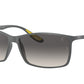 Ray-Ban RB4179M Square Sunglasses  F60811-MATTE GREY 60-13-145 - Color Map grey