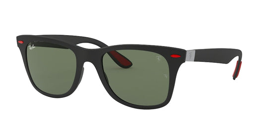 Ray-Ban FERRARI RB4195M Square Sunglasses  F60271-MATTE BLACK 52-20-150 - Color Map black