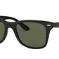 Ray-Ban WAYFARER LITEFORCE RB4195 Square Sunglasses  601S9A-MATTE BLACK 52-20-150 - Color Map black