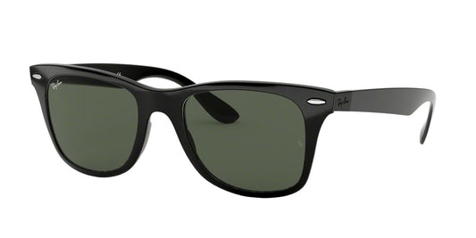 Ray-Ban WAYFARER LITEFORCE RB4195 Square Sunglasses  601/71-BLACK 52-20-150 - Color Map black
