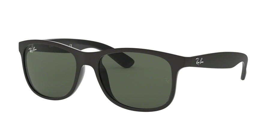Ray-Ban ANDY RB4202 Square Sunglasses  606971-MATTE BLACK ON BLACK 55-17-145 - Color Map black