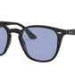 Ray-Ban RB4258F Square Sunglasses  601/80-BLACK 52-20-150 - Color Map black