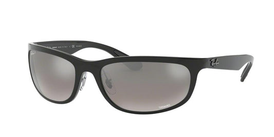 Ray-Ban RB4265 Rectangle Sunglasses  601/5J-SHINY BLACK 62-19-135 - Color Map black