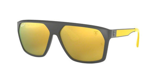 Ray-Ban FERRARI RB4309M Square Sunglasses  F6086B-MATTE GREY 61-13-145 - Color Map grey