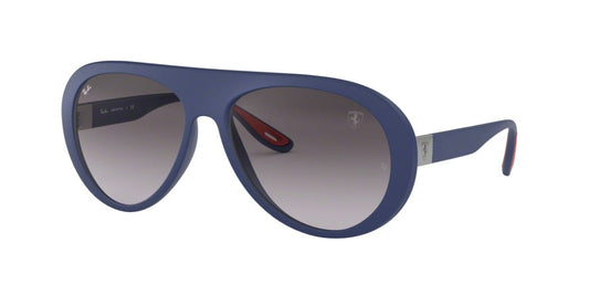 Ray-Ban FERRARI RB4310M Pilot Sunglasses  F6048G-MATTE DARK BLUE 59-16-140 - Color Map blue