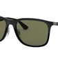 Ray-Ban RB4313 Square Sunglasses  601/9A-BLACK 58-19-140 - Color Map black