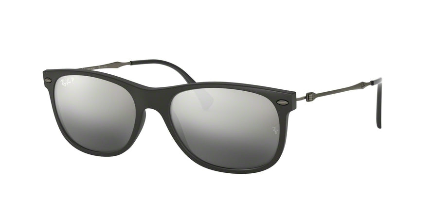 Ray-Ban RB4318 Square Sunglasses  601S82-MATTE BLACK 55-18-140 - Color Map black