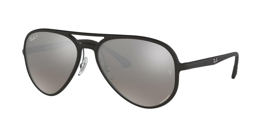 Ray-Ban RB4320CH Pilot Sunglasses  601S5J-MATTE BLACK 58-16-140 - Color Map black