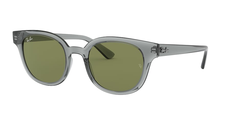 Ray-Ban RB4324 Square Sunglasses  64504E-TRANSPARENT GREY 50-21-150 - Color Map grey