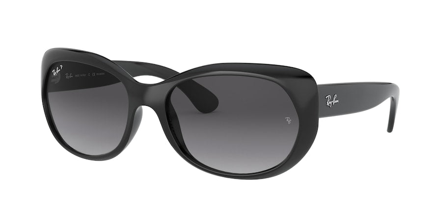 Ray-Ban RB4325 Square Sunglasses  601/T3-BLACK 59-18-135 - Color Map black