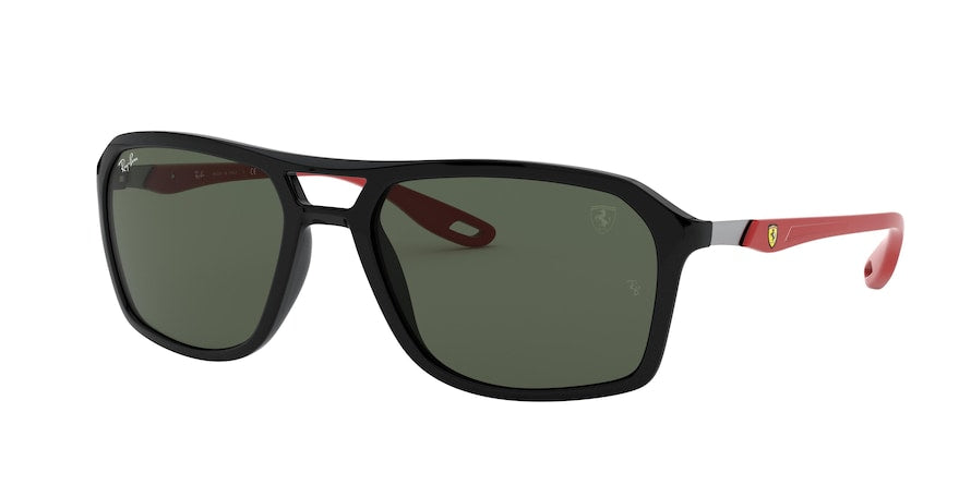 Ray-Ban RB4329M Square Sunglasses  F60171-BLACK 57-19-140 - Color Map black
