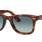 Ray-Ban WAYFARER RB4340 Square Sunglasses  63973M-RED HAVANA 50-22-150 - Color Map havana