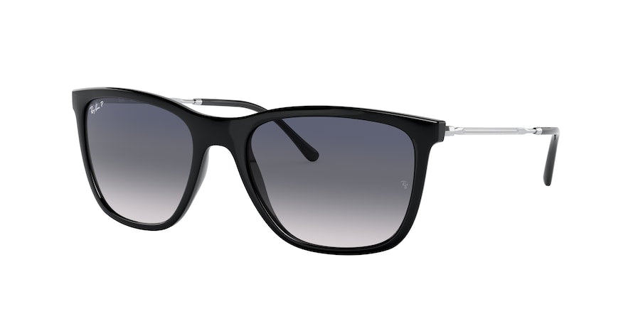 Ray-Ban RB4344 Pillow Sunglasses  601/78-BLACK 56-19-140 - Color Map black