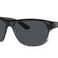 Ray-Ban RB4351 Pillow Sunglasses  603987-BLACK ON TRANSPARENT 59-17-140 - Color Map black