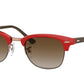 Ray-Ban RB4354 Square Sunglasses  642313-RED 49-22-140 - Color Map red