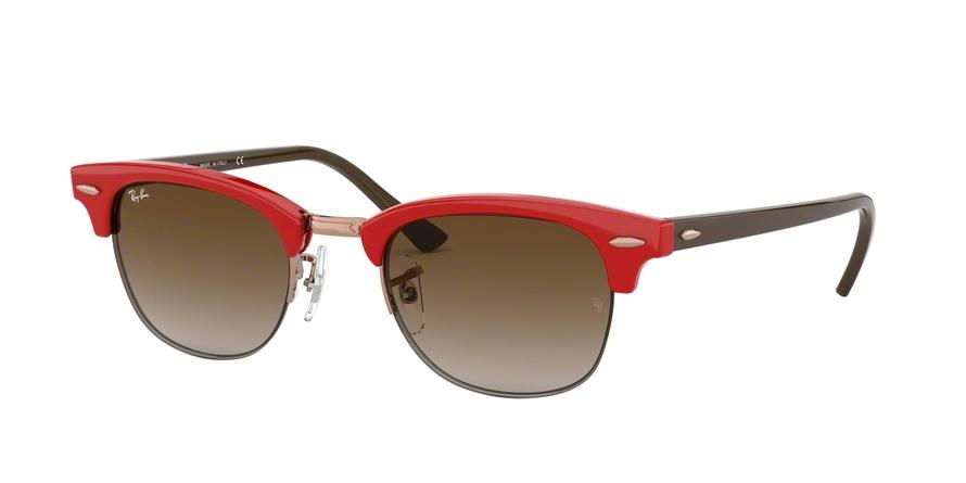 Ray-Ban RB4354 Square Sunglasses  642313-RED 49-22-140 - Color Map red