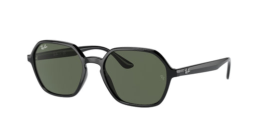 Ray-Ban RB4361F Irregular Sunglasses  601/71-BLACK 54-18-145 - Color Map black