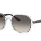 Ray-Ban RB4361 Irregular Sunglasses  647711-TRANSPARENT 52-18-145 - Color Map clear