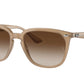 Ray-Ban RB4362 Square Sunglasses  616613-TURTLEDOVE 55-18-145 - Color Map light brown