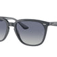 Ray-Ban RB4362 Square Sunglasses  62304L-OPAL GREY 55-18-145 - Color Map grey