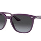 Ray-Ban RB4362 Square Sunglasses  65718G-OPAL VIOLET 55-18-145 - Color Map violet
