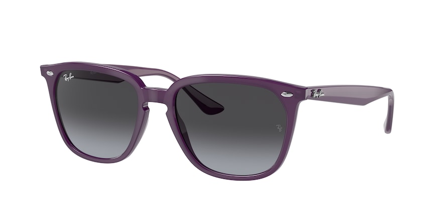 Ray-Ban RB4362 Square Sunglasses  65718G-OPAL VIOLET 55-18-145 - Color Map violet