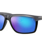 Ray-Ban RB4363M Rectangle Sunglasses  F65855-GREY ON MATTE BLACK 61-15-135 - Color Map grey