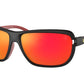 Ray-Ban RB4365M Pillow Sunglasses  F6026Q-MATTE BLACK 62-15-135 - Color Map black