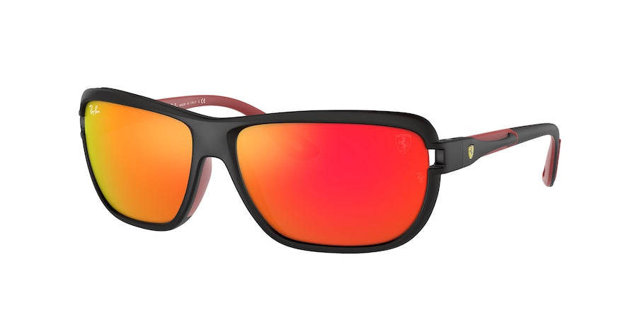 Ray-Ban RB4365M Pillow Sunglasses  F6026Q-MATTE BLACK 62-15-135 - Color Map black