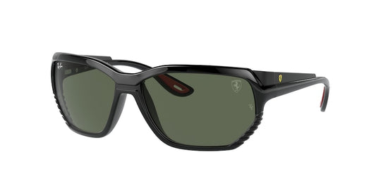 Ray-Ban RB4366M Square Sunglasses  F60171-BLACK ON MATTE BLACK 61-15-130 - Color Map black
