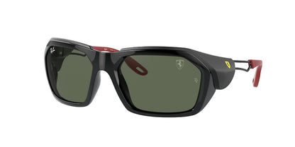 Ray-Ban RB4367M Irregular Sunglasses  F65071-BLACK 59-19-125 - Color Map black
