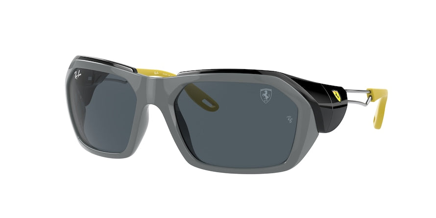 Ray-Ban RB4367M Irregular Sunglasses  F67287-GREY 59-19-125 - Color Map grey